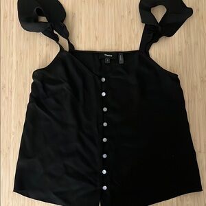 Theory Black Sleeveless Camisole